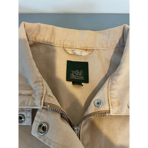 Wild Fable womens tan light canvas style jacket size XS - Picture 4 of 10